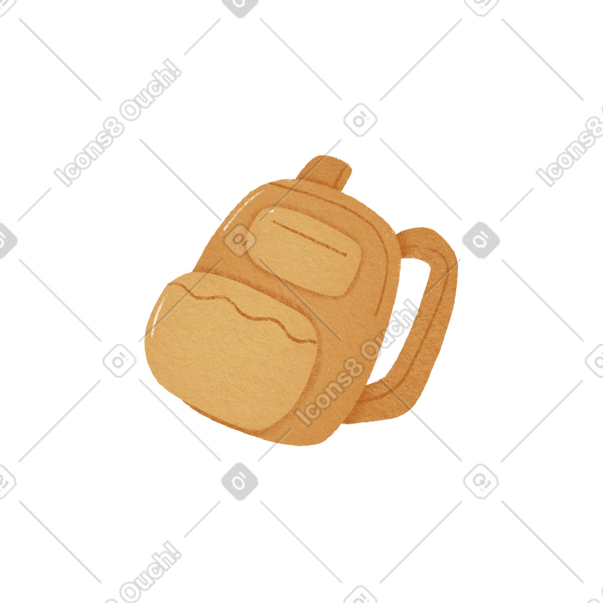 Experimental スタイルの バッグ のイラストをPNG、SVG形式でダウンロード