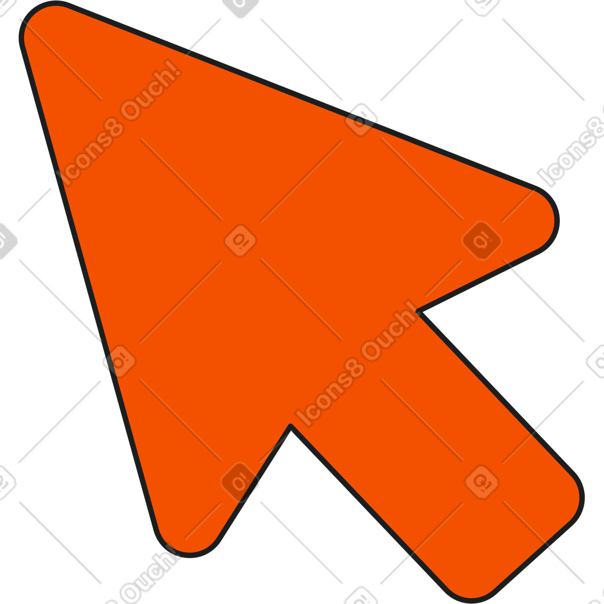 Ilustración Cursor en estilo Strict a descargar en PNG y SVG