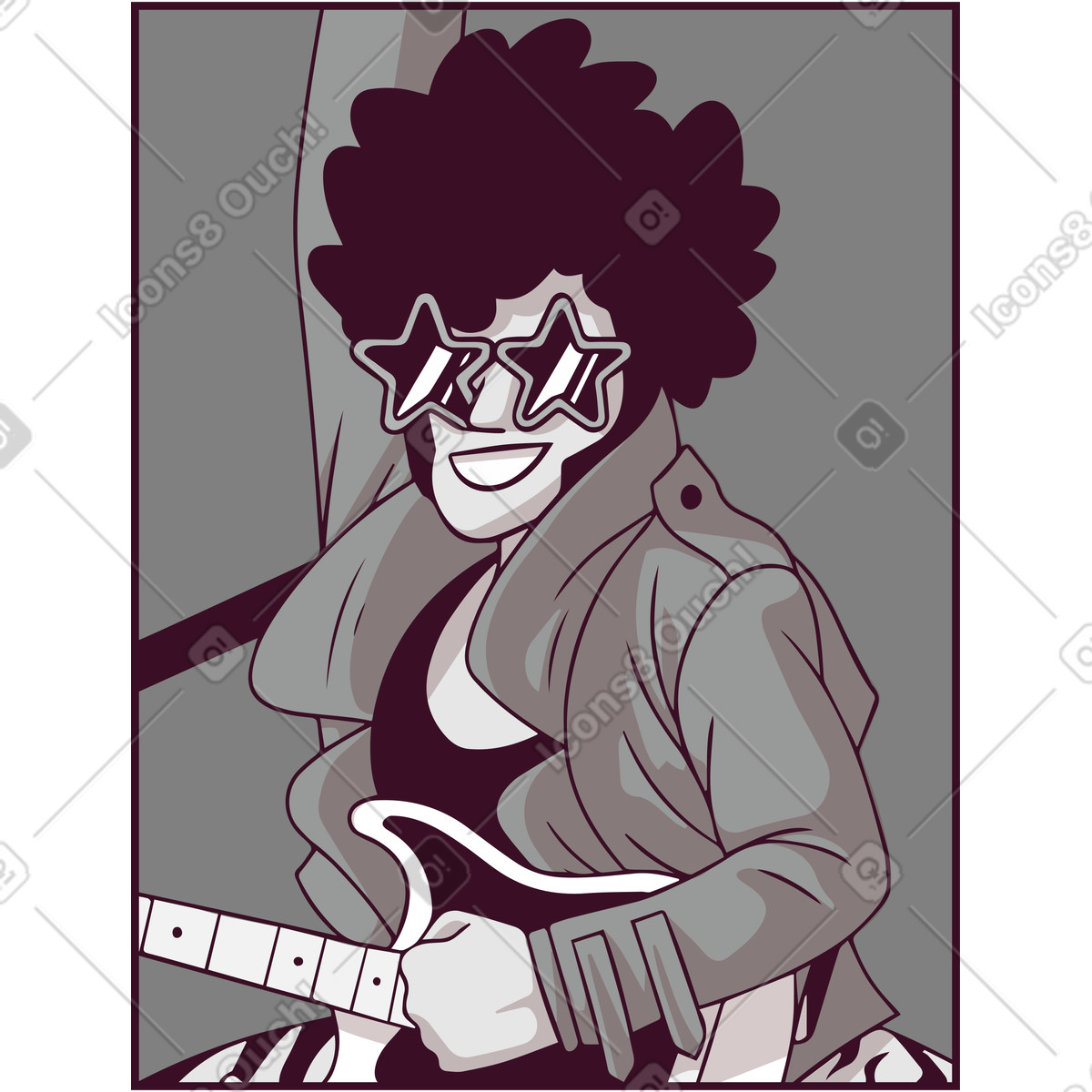 Poster-Illustration im Eastwood-Stil als Download in PNG, SVG
