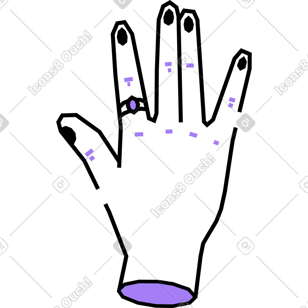 下载 Amethyst 风格的 手 插画，支持 PNG、SVG 格式