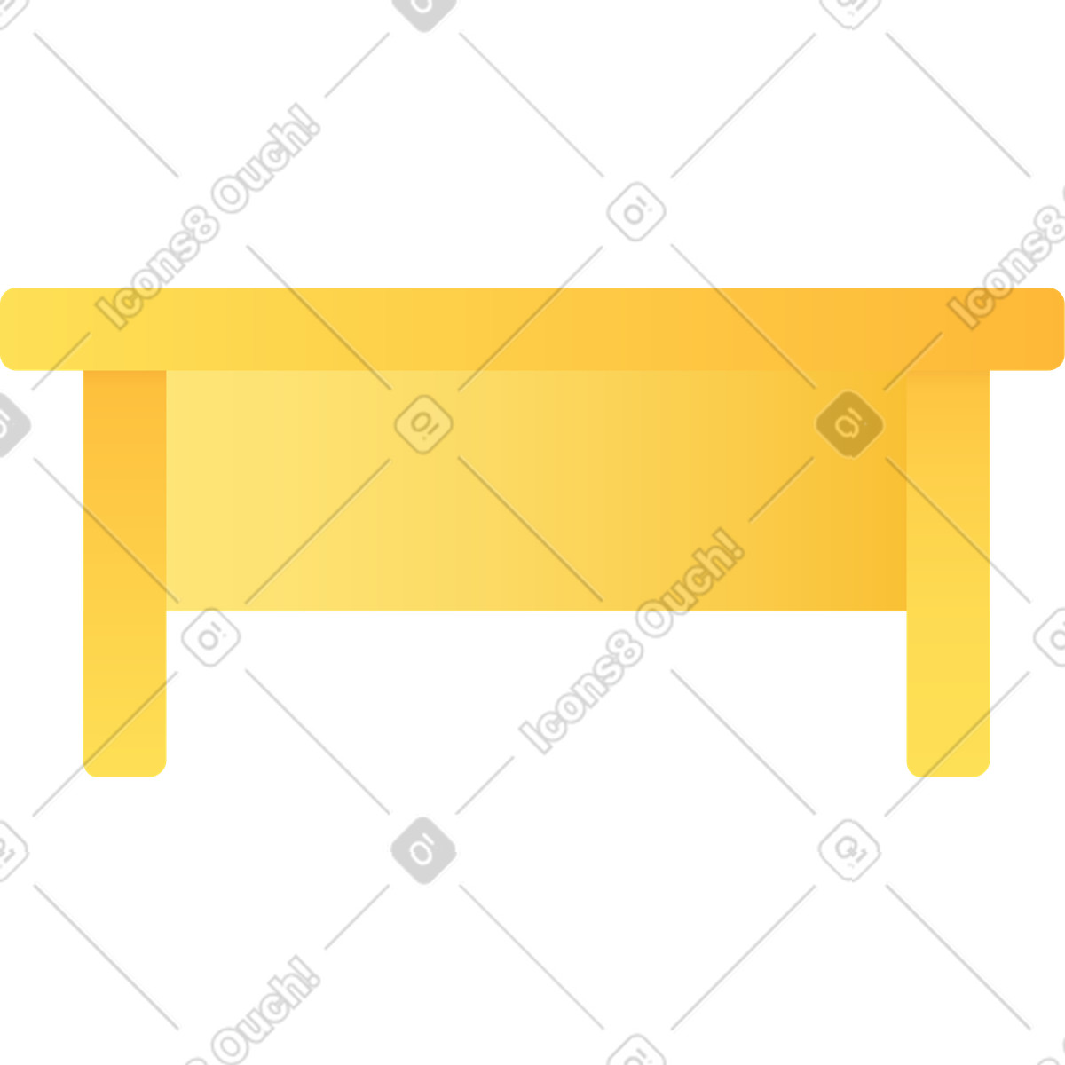 Tavolo illustrazione in stile Hugo scarica in PNG, SVG