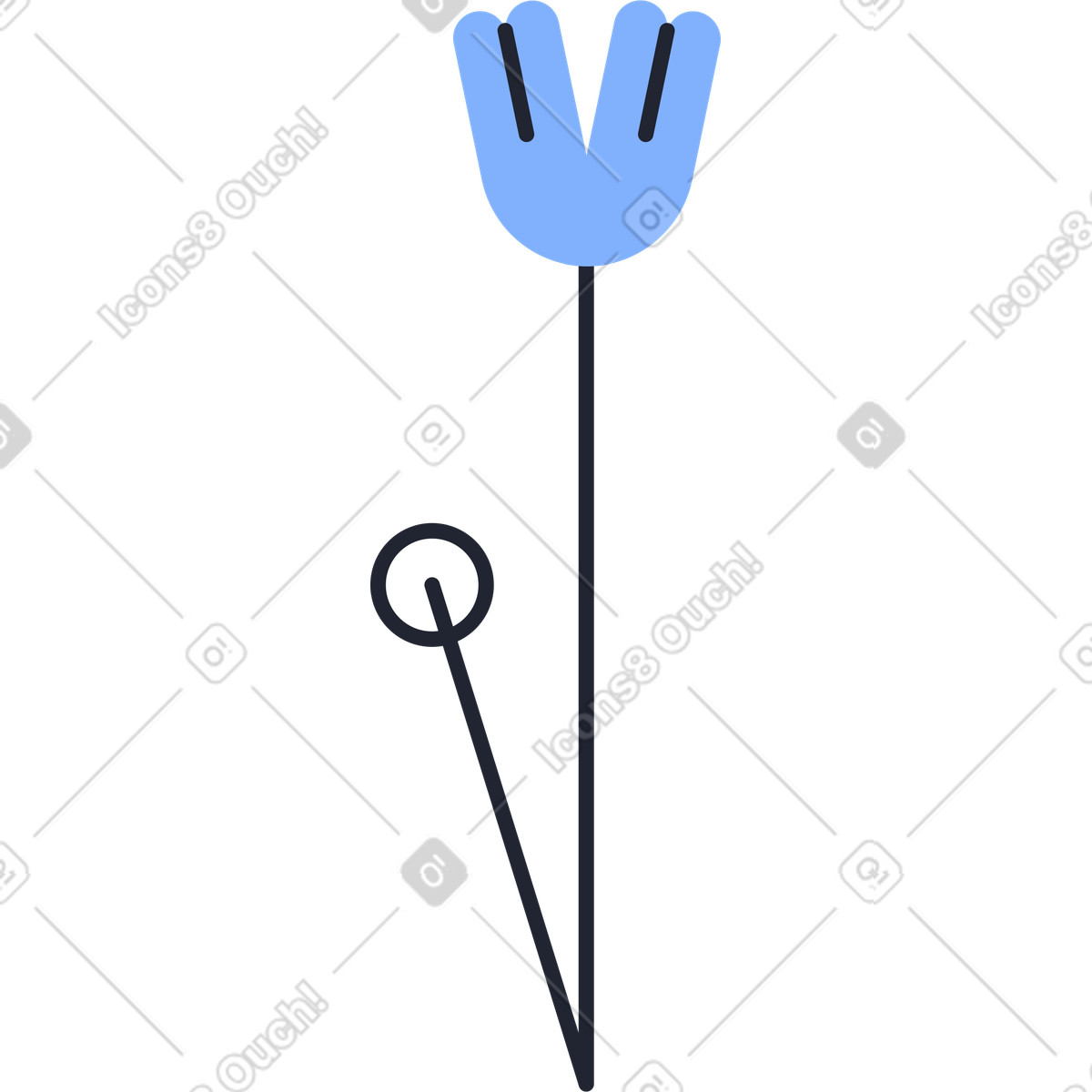 Ilustração de Flores em no estilo Pablita para baixar em PNG, SVG