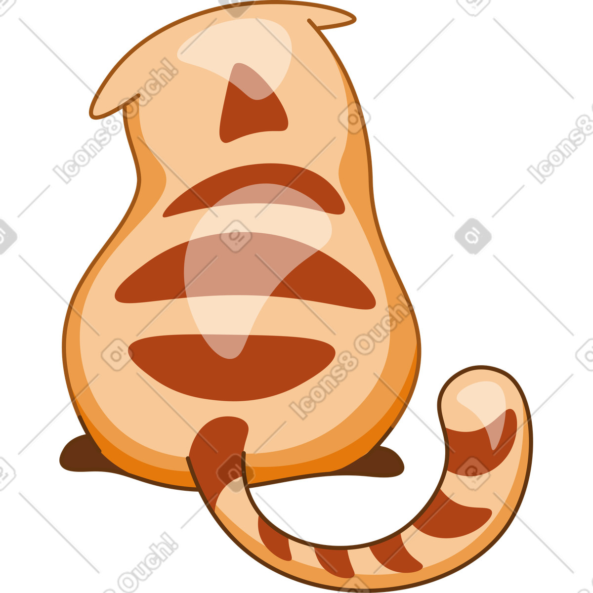 Иллюстрация Кошка в стиле Kitekat — скачать в форматах PNG, SVG
