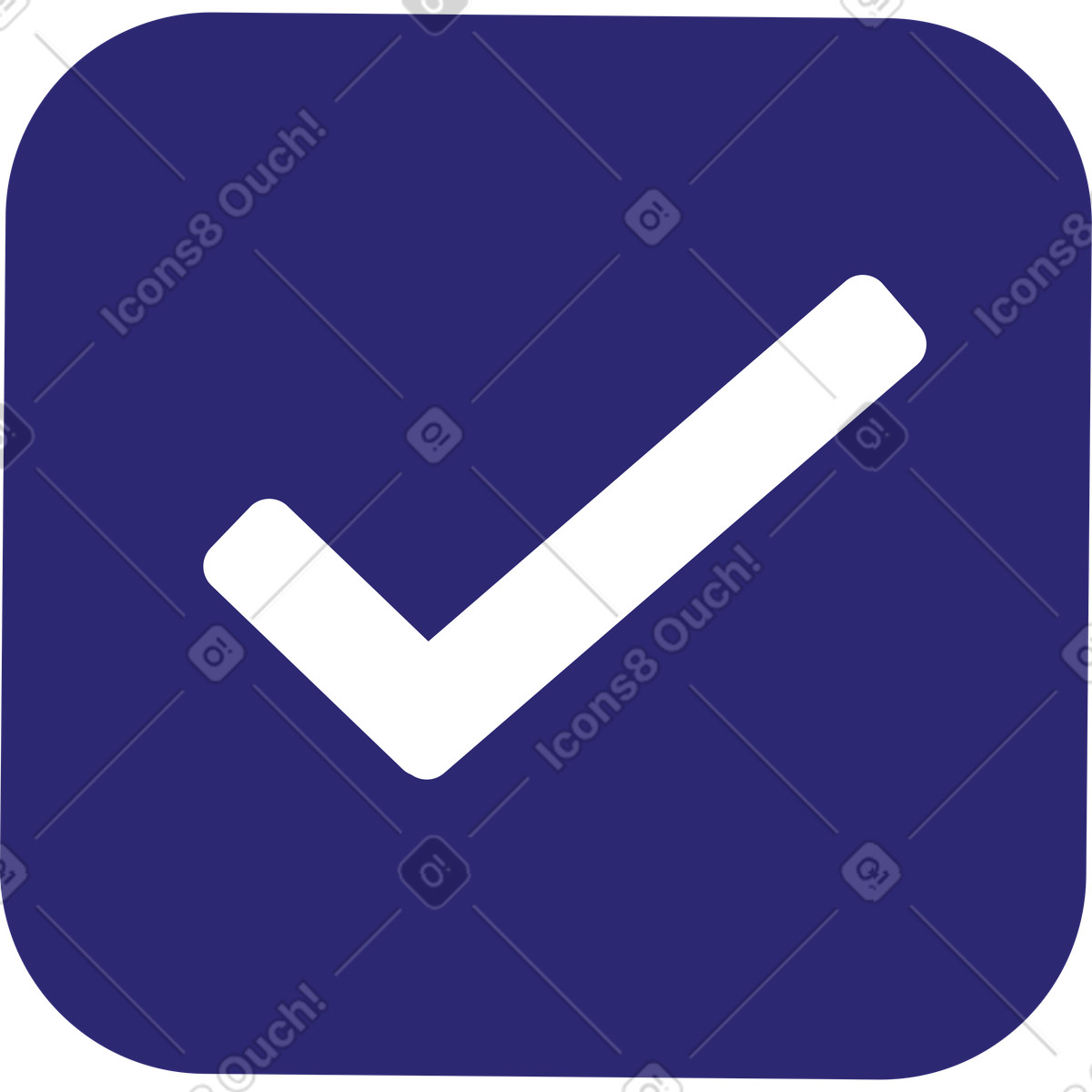 Ilustração de Aceitar ícone em no estilo Cut para baixar em PNG, SVG