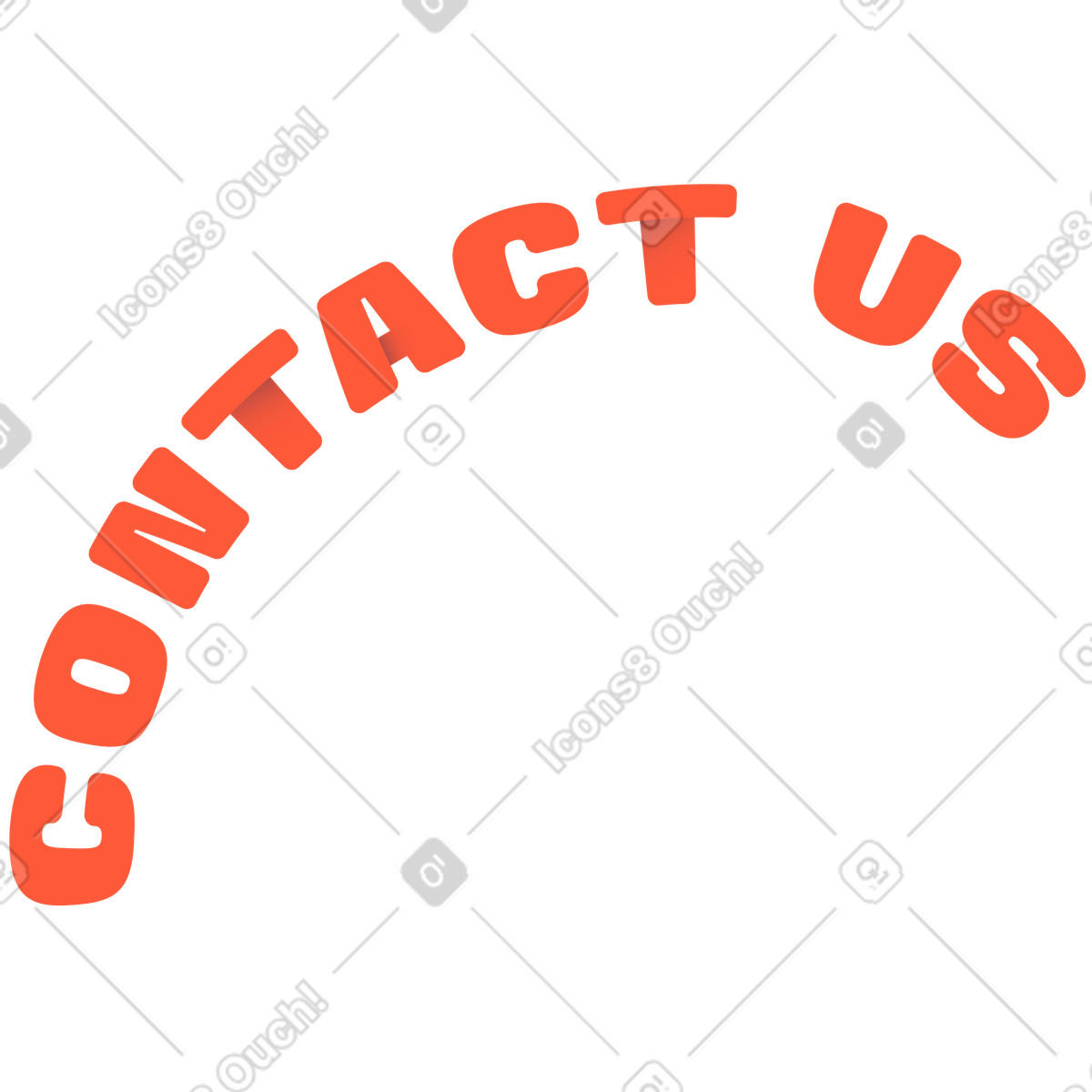 Lettere contattaci illustrazione in stile Beam scarica in PNG, SVG