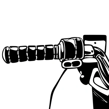 A close-up view of motorcycle handles wrapped in intricately stitched leather grips. The leather features visible stitching patterns, highlighting the craftsmanship. The grips are mounted on sleek metal handlebars, reflecting a polished finish. Shadows and textures emphasize the detailed design of the leather, showcasing the rugged yet refined appearance of the motorcycle components.