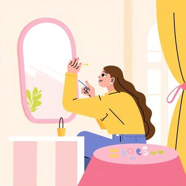 A gentle moment of someone carefully removing an old piercing in a soft-lit room.