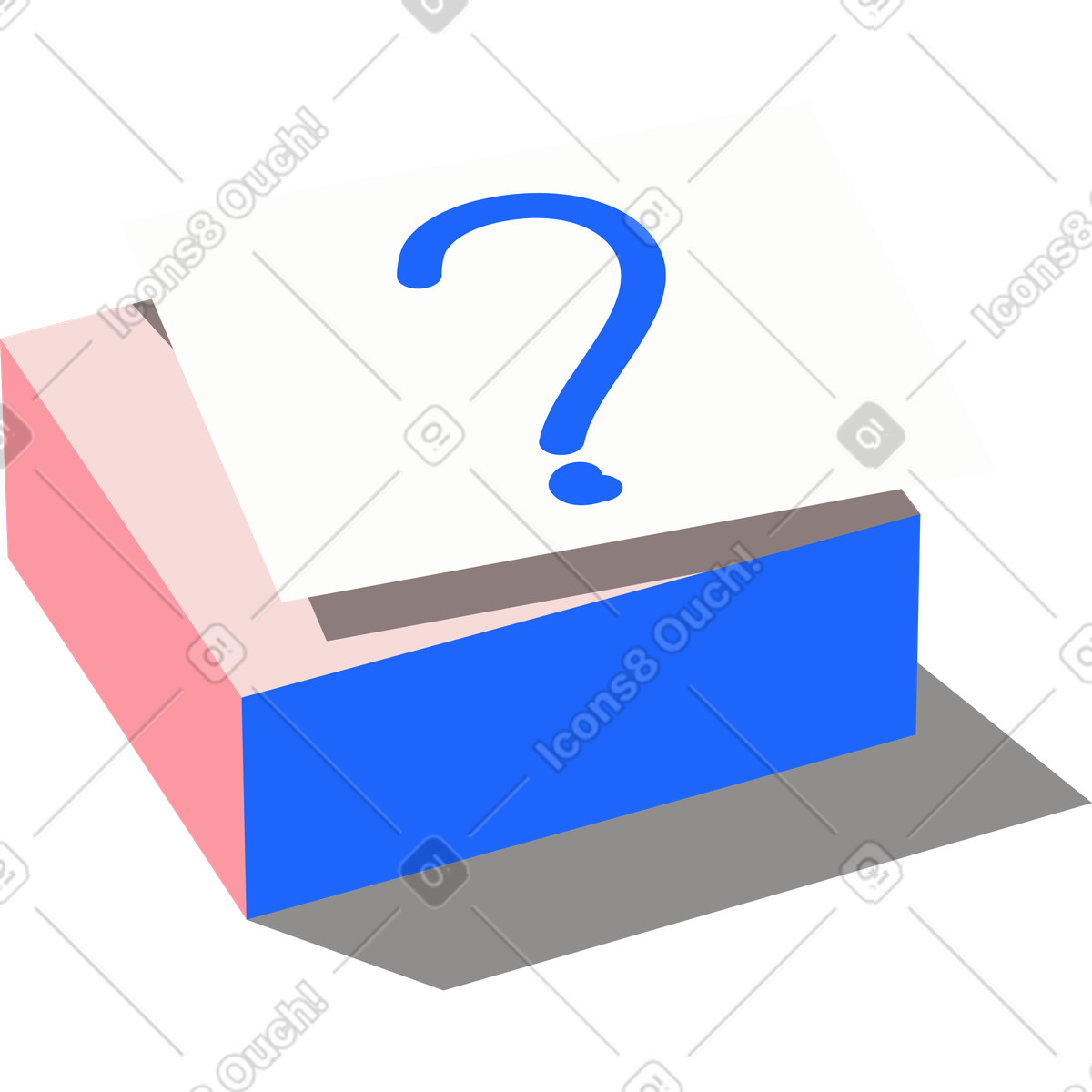 Ilustração de Adesivos com ponto interrogação em no estilo Editorial para baixar em PNG, SVG