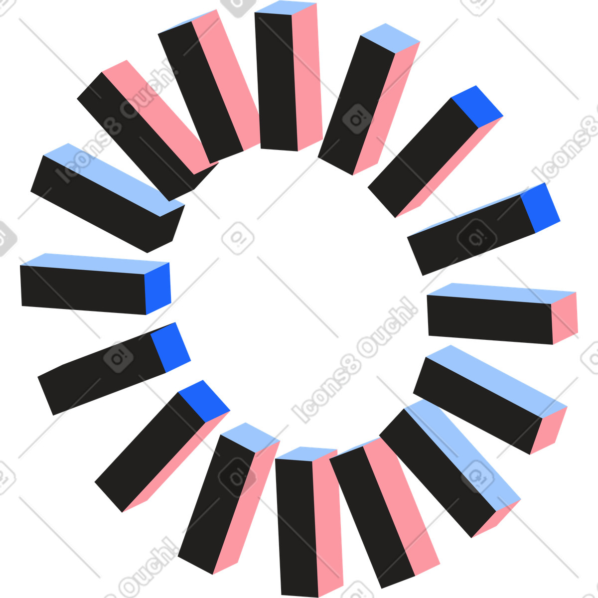 Download icon illustration in Editorial style in PNG, SVG