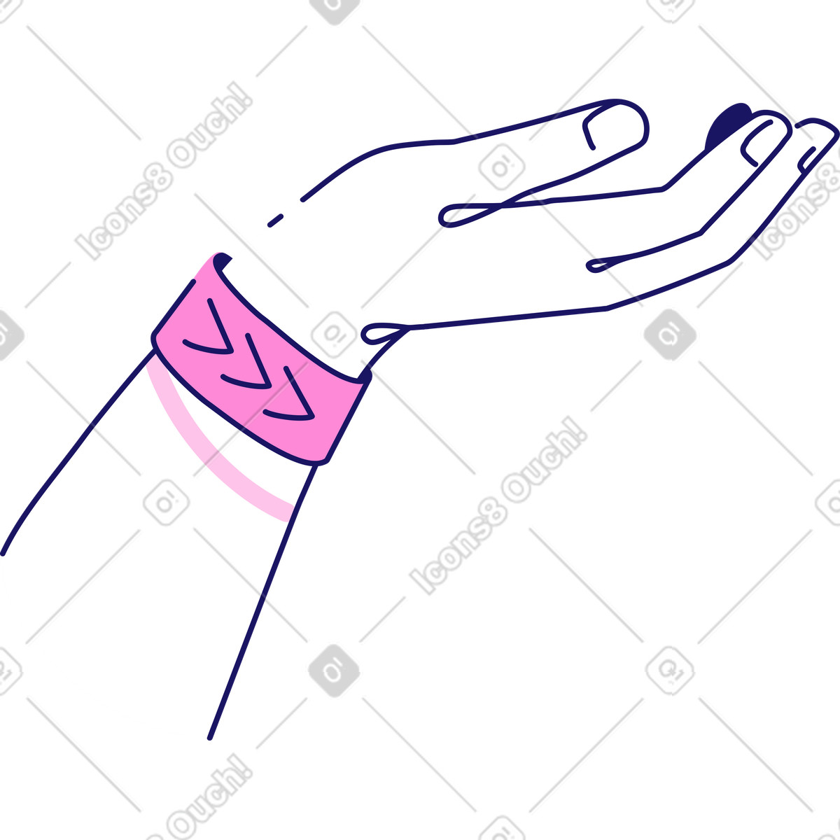 Matey スタイルの 手渡し のイラストをPNG、SVG形式でダウンロード