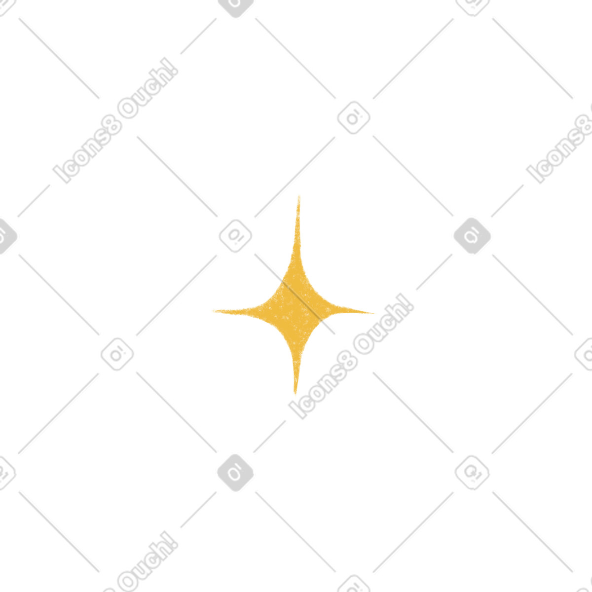 Иллюстрация Little yellow star в стиле Tutti — скачать в форматах PNG, SVG