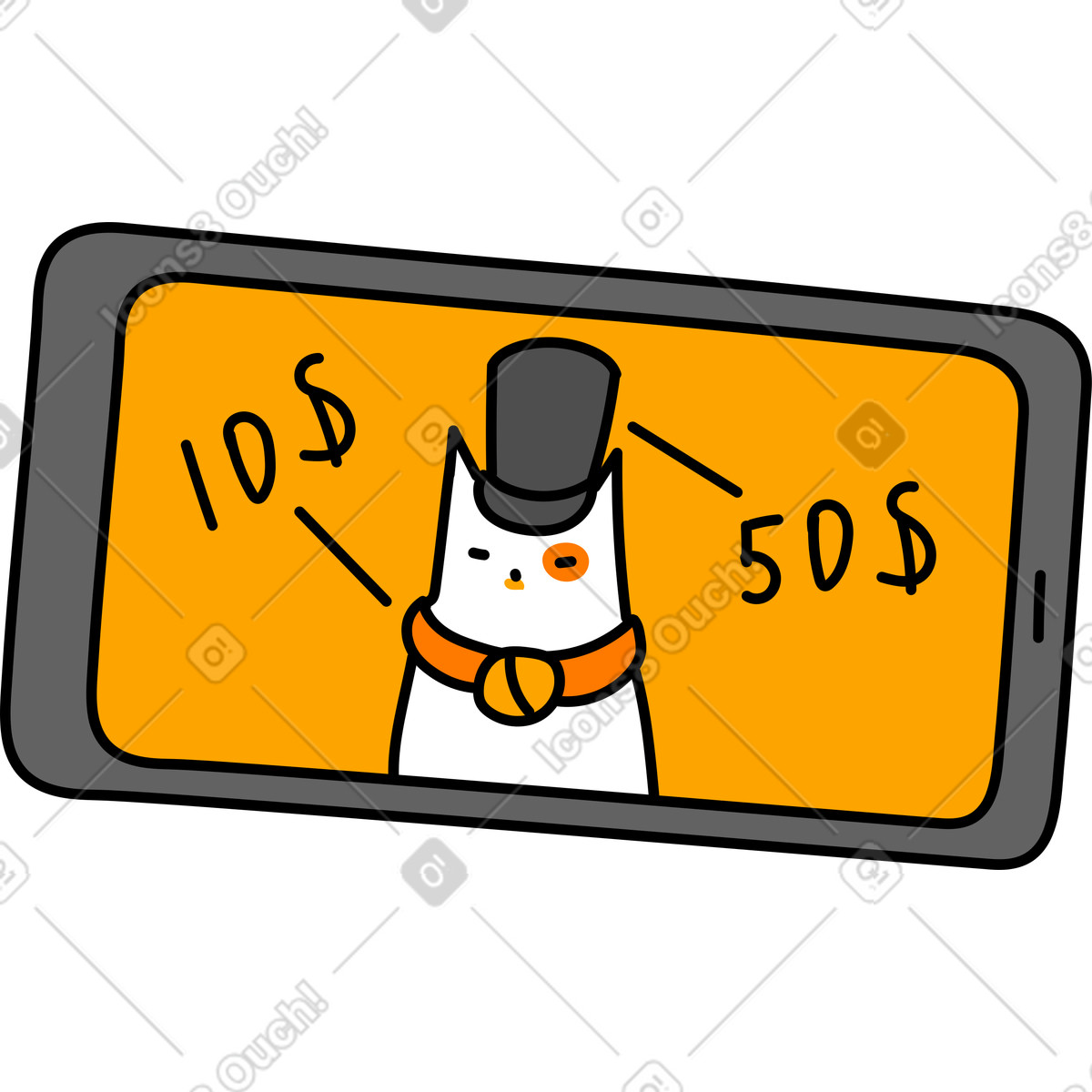Purr スタイルの 電話での販売 のイラストをPNG、SVG形式でダウンロード