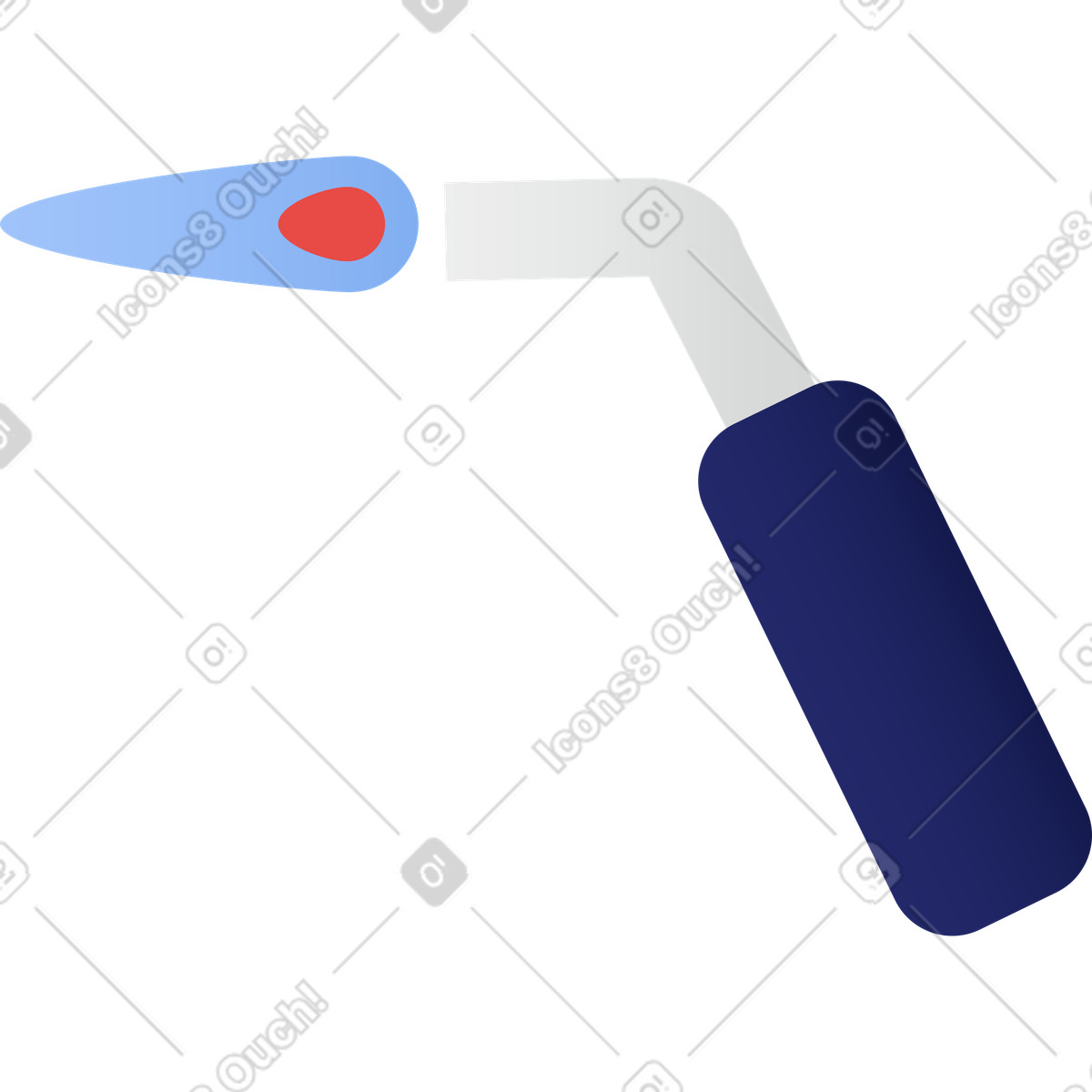Welding torch illustration in Clip style download in PNG, SVG