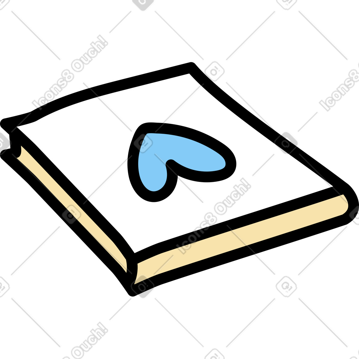 Ilustração de Livro em no estilo Notes para baixar em PNG, SVG