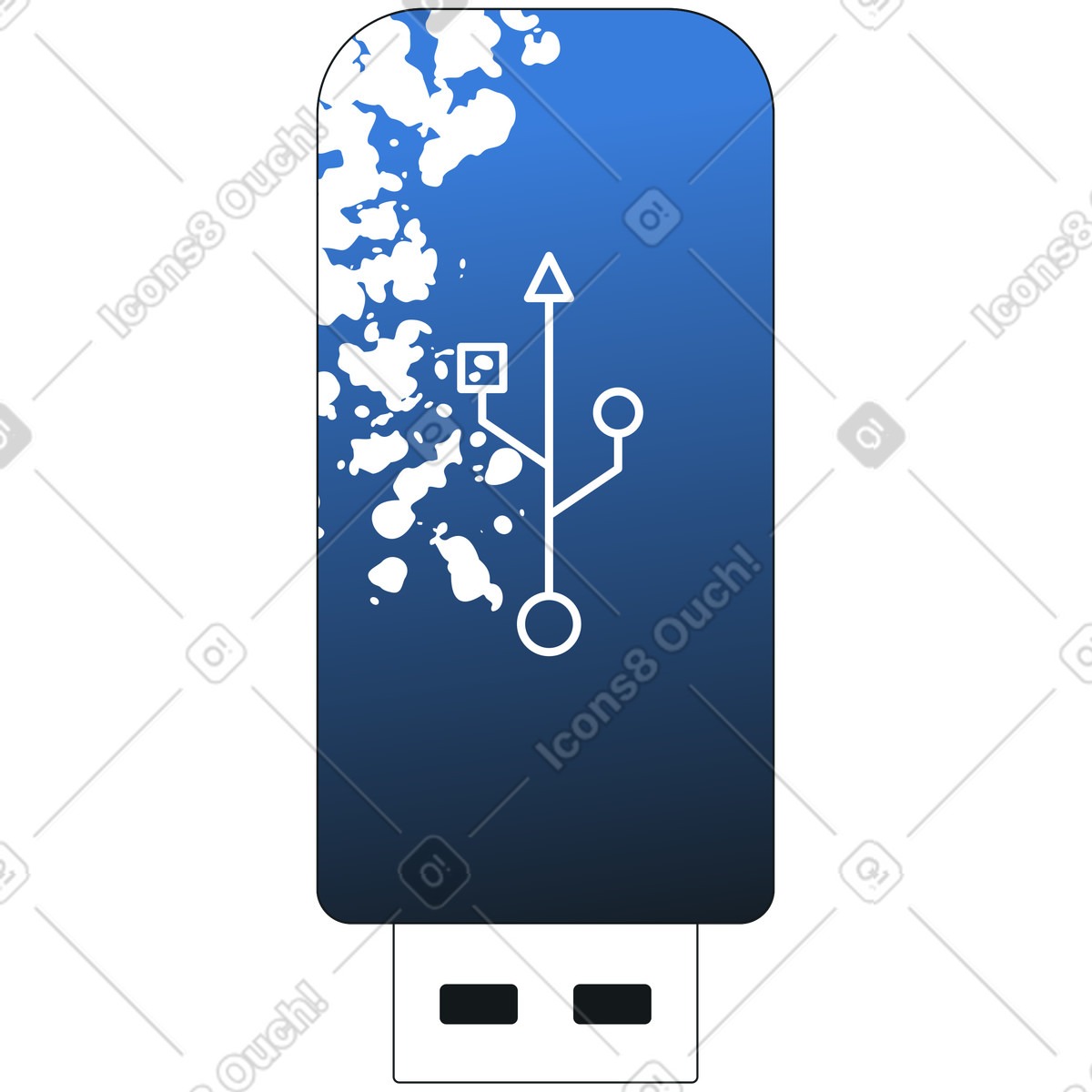 Illustration Lecteur flash dans le style Midnight à télécharger aux formats PNG, SVG