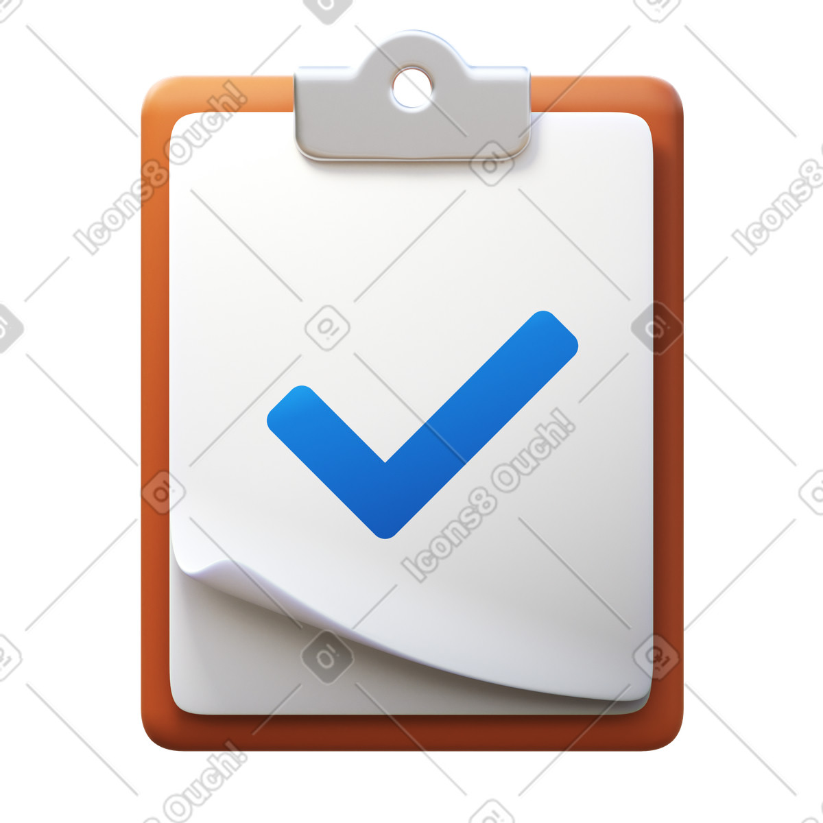 Inspection illustration in 3D Fluency style download in PNG, SVG