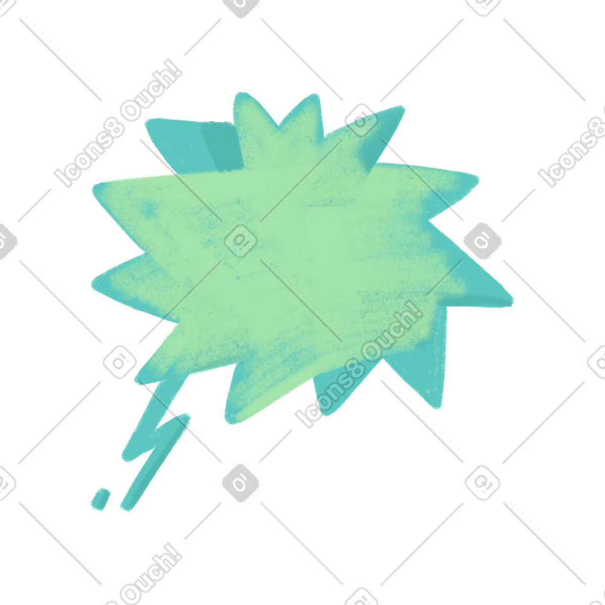 Bubble green-Illustration im Atomic-Stil als Download in PNG, SVG