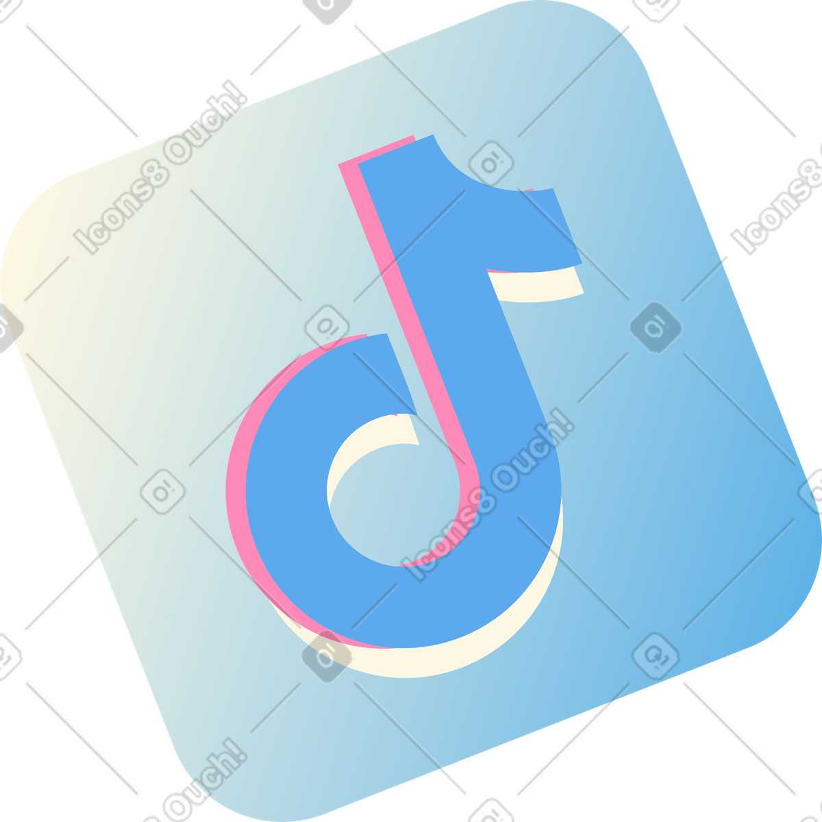 Tick tack-Illustration im Beam-Stil als Download in PNG, SVG