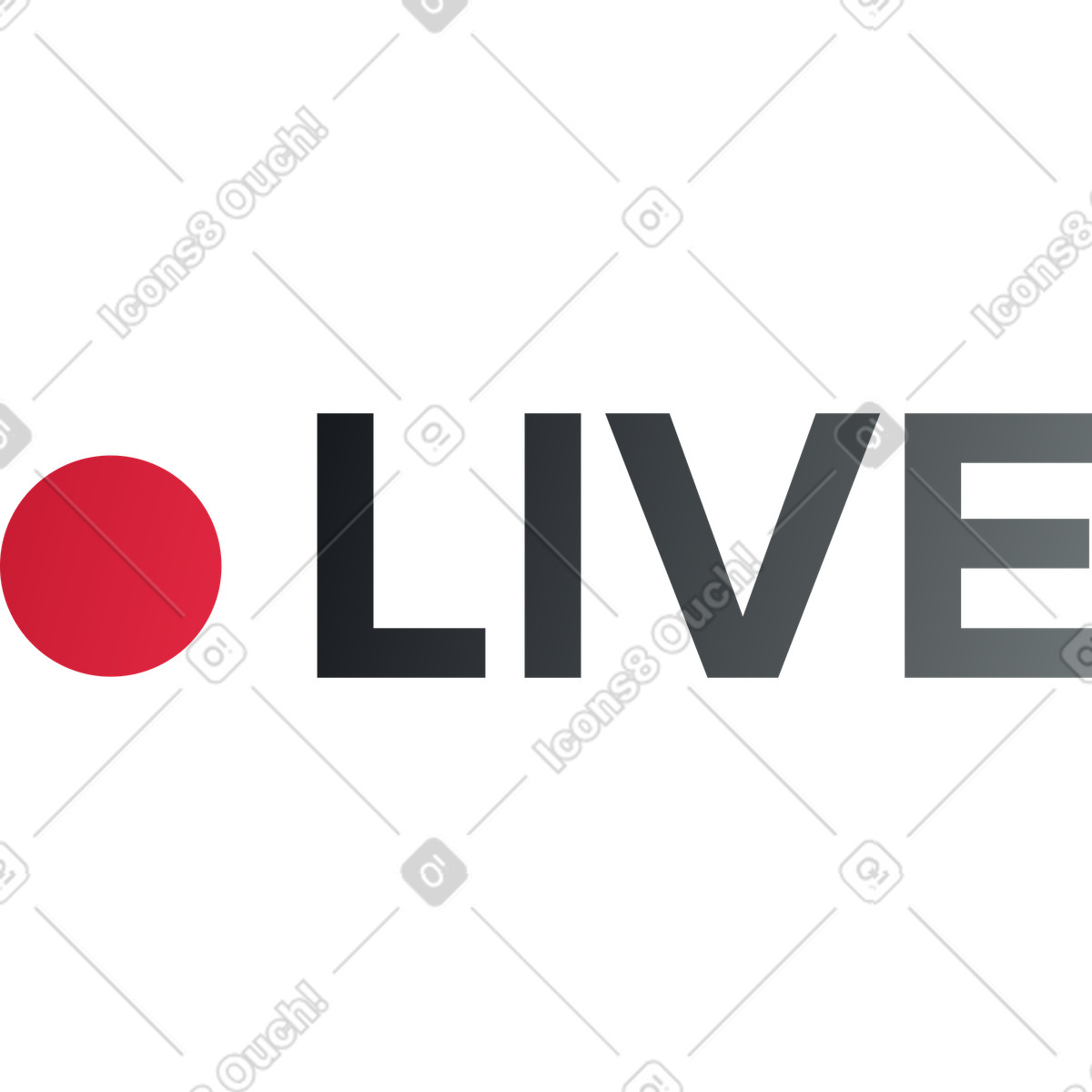 Tag in diretta illustrazione stile Fizzy scarica PNG, SVG