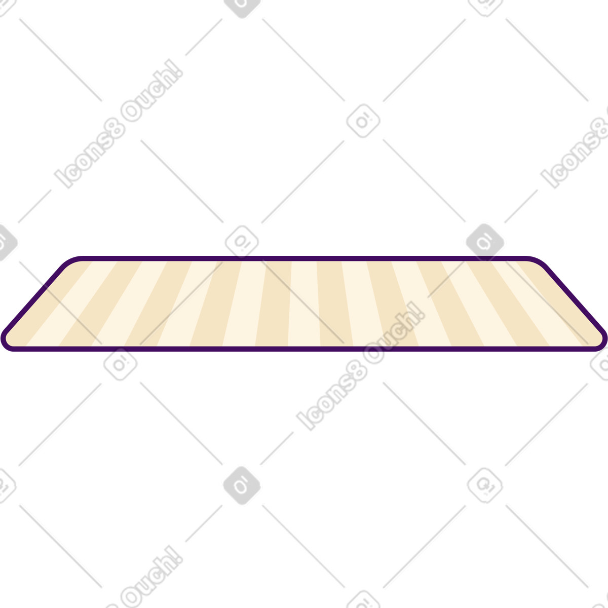 Illustration Tapis de yoga dans le style Simplistic à télécharger aux formats PNG, SVG