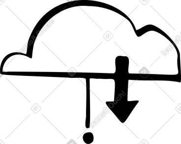 Cloud download PNG, SVG