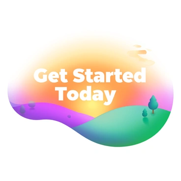 A sunrise with 'Get Started Today' text, symbolizing a fresh beginning