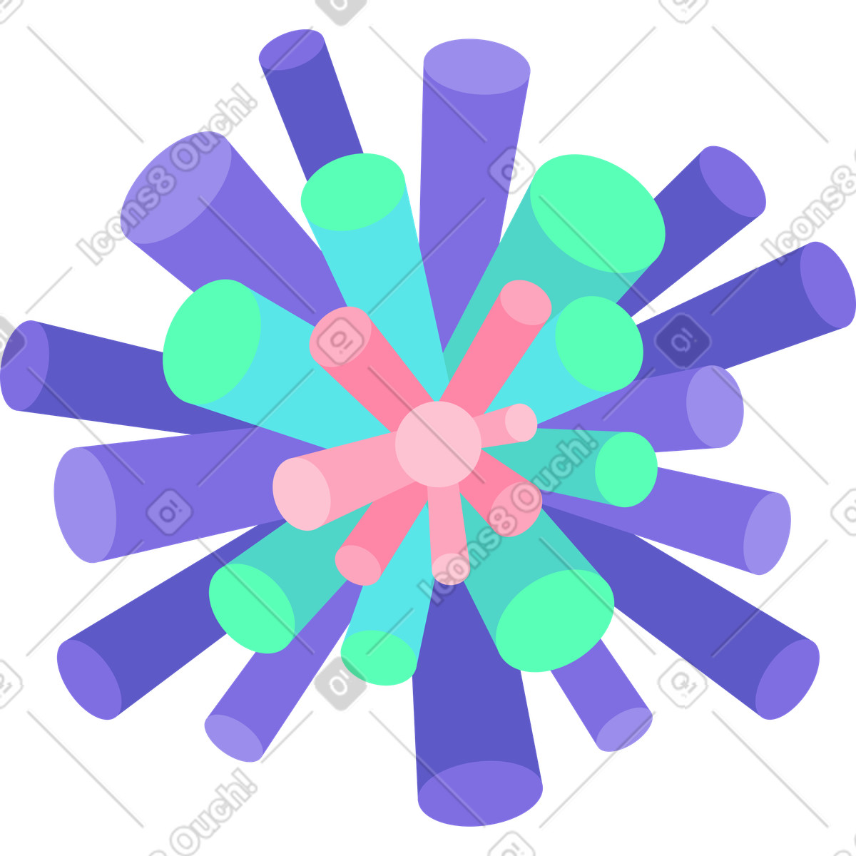 Illustration Figure abstraite dans le style Bright à télécharger aux formats PNG, SVG