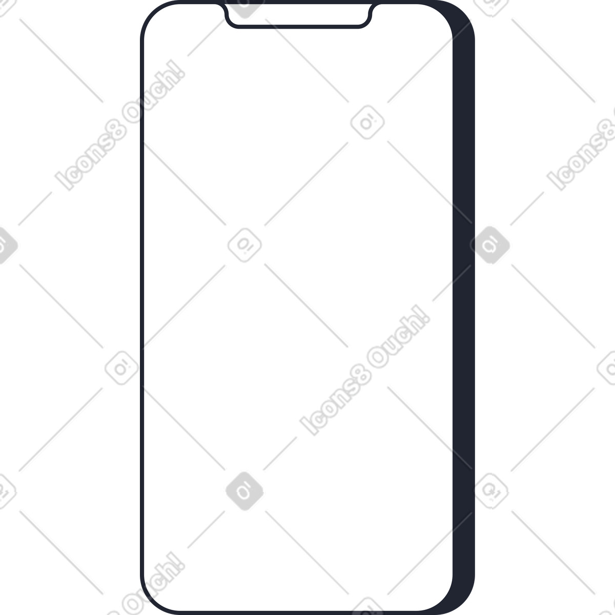Illustration Téléphone dans le style Pablita à télécharger aux formats PNG, SVG