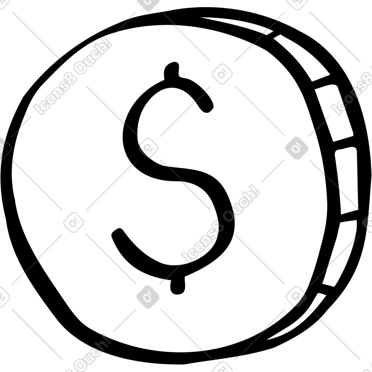 Coin illustration in PNG, SVG