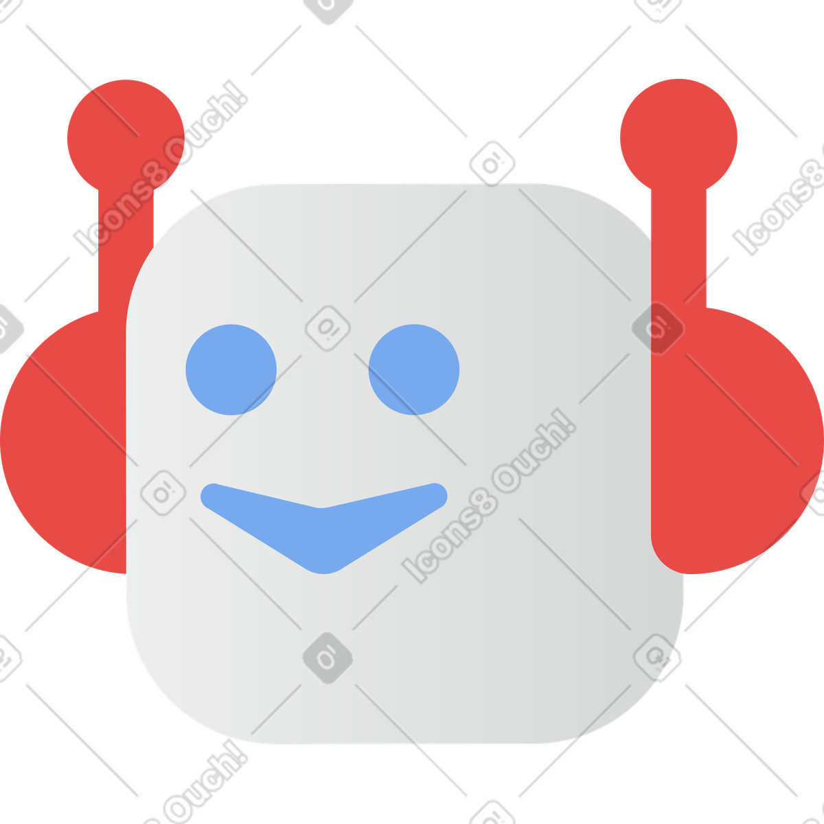 Illustration Chatbot dans le style Clip à télécharger aux formats PNG, SVG