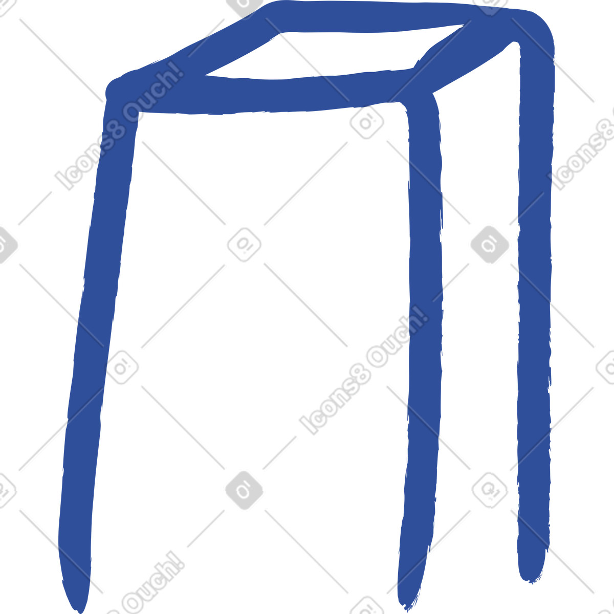 Chair illustration in Lime style download in PNG, SVG