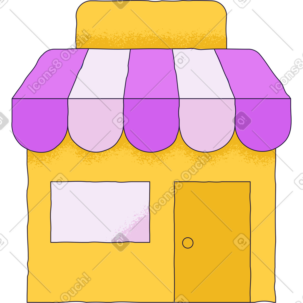 Illustration Boutique dans le style Conifer à télécharger aux formats PNG, SVG