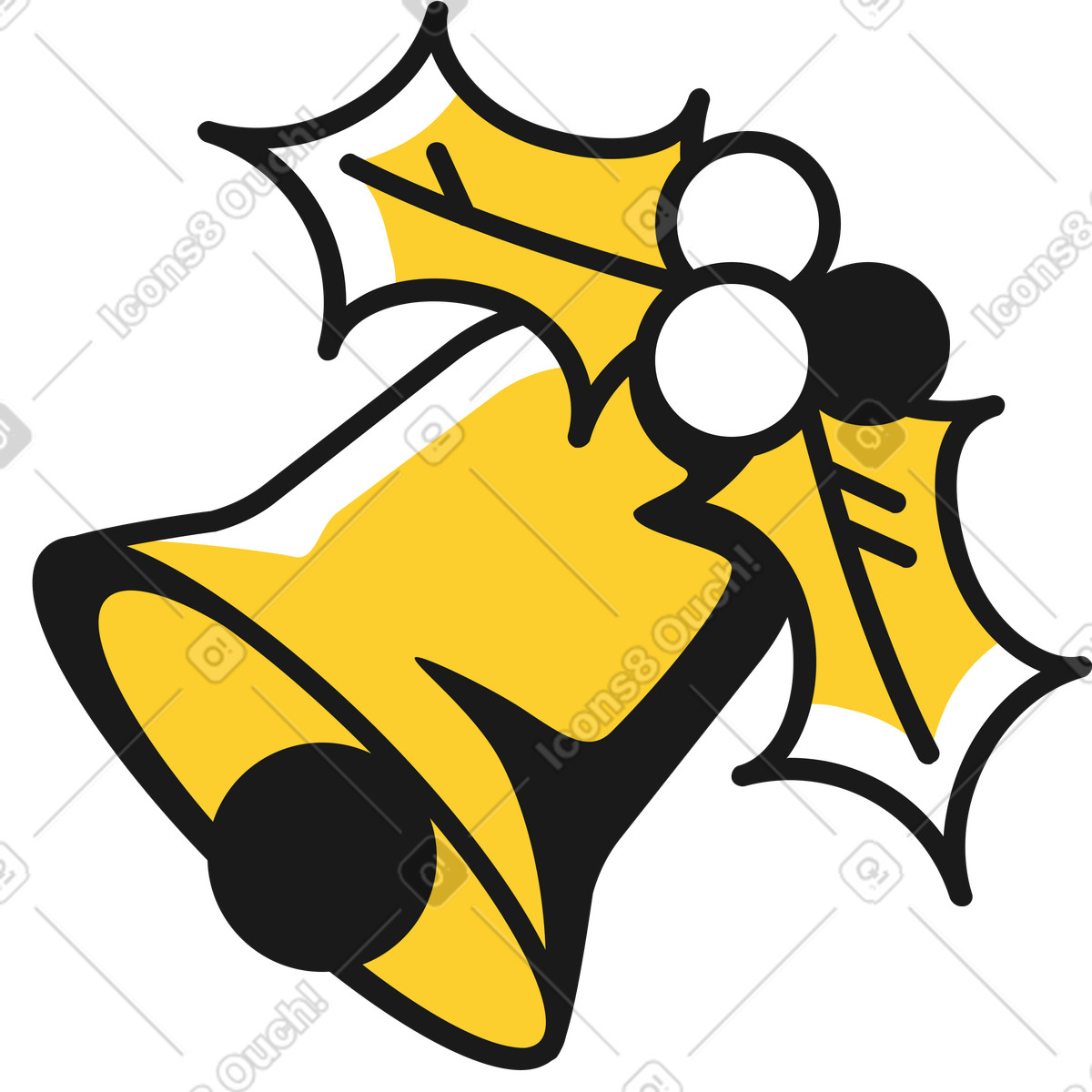 Jingle bell illustrazione in stile Taxi scarica in PNG, SVG