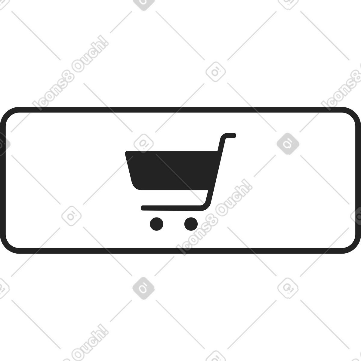 Ilustração de Botão adicionar ao carrinho em no estilo Sammy Line para baixar em PNG, SVG