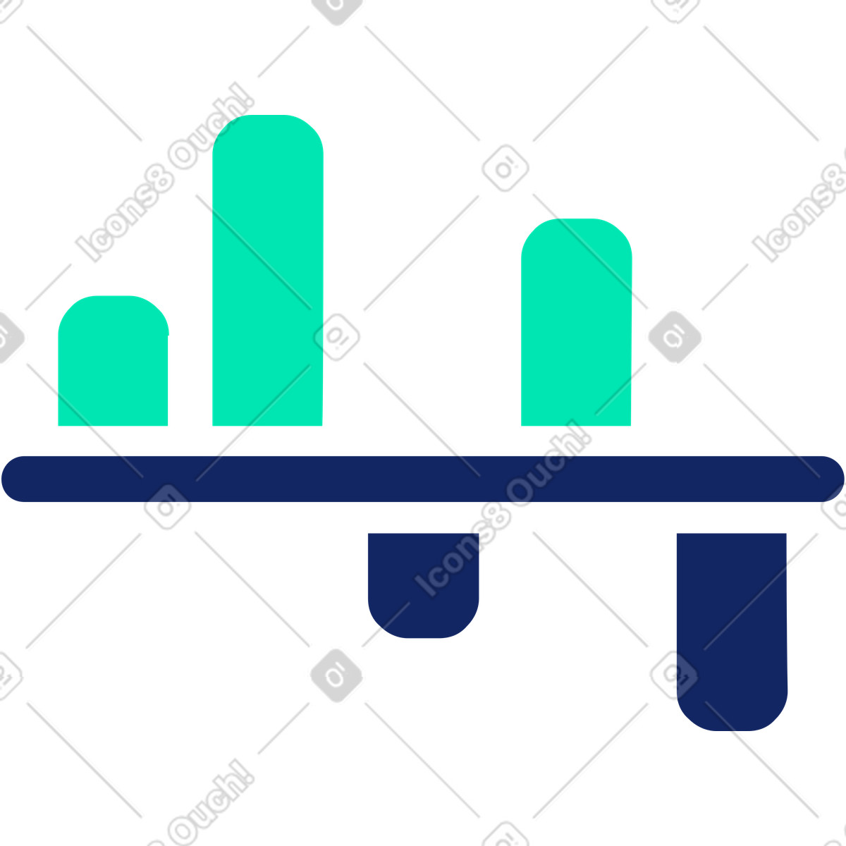 Ilustración Grafico en estilo Cyborg a descargar en PNG y SVG