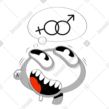 Man dreaming about relationship PNG, SVG