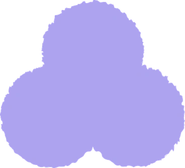 Trefoil purple PNG, SVG
