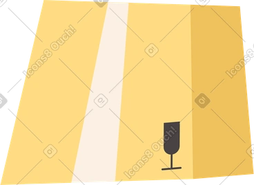 Watermarked cardboard box PNG, SVG