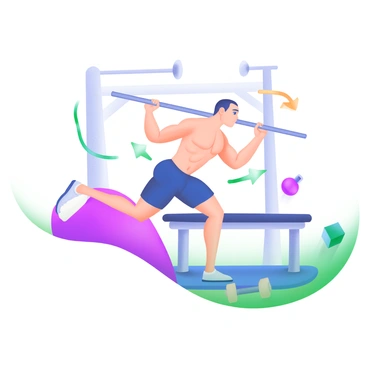 A modern pastel illustration featuring a person performing a reverse fly exercise. The individual is in a gym setting, bent slightly at the waist with arms extended to the sides, holding light weights. The person is depicted with a focused expression, showcasing a defined physique. Surrounding the figure are motion lines to indicate movement, emphasizing the dynamic nature of the exercise. The background includes gym equipment, like a bench and dumbbells, rendered in soft pastel colors.