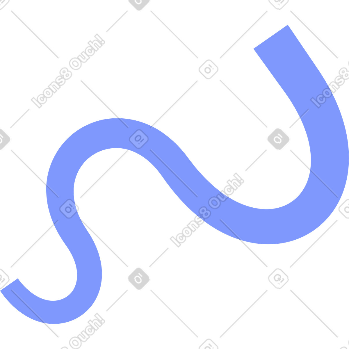 Curve line illustration in System style download in PNG, SVG