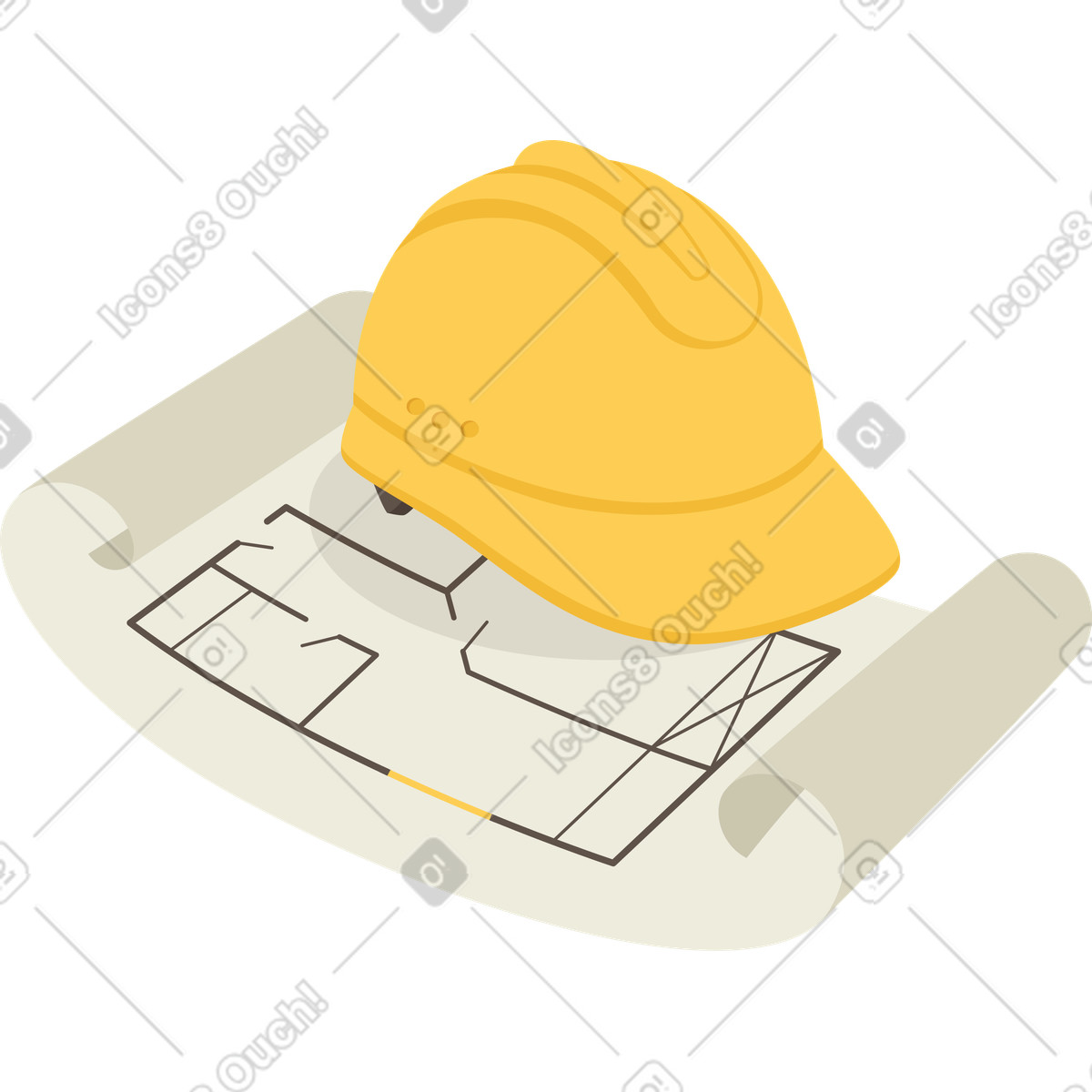 Ilustración Casco y documentacion en estilo Social a descargar en PNG SVG