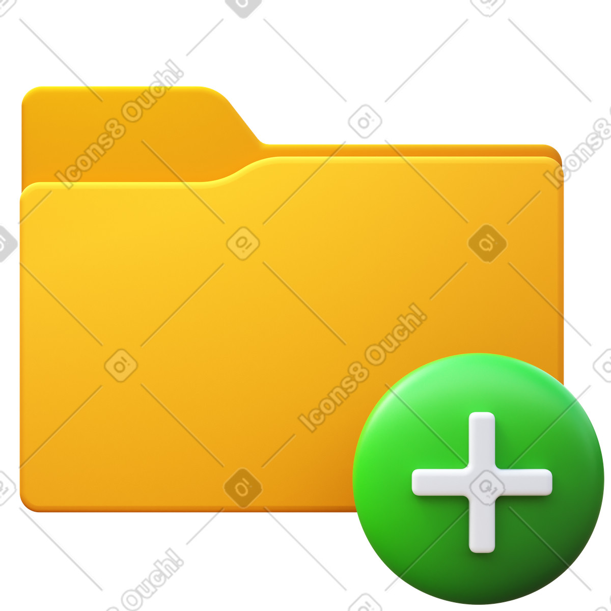 Иллюстрация Add folder в стиле 3D Fluency — скачать в форматах PNG, SVG