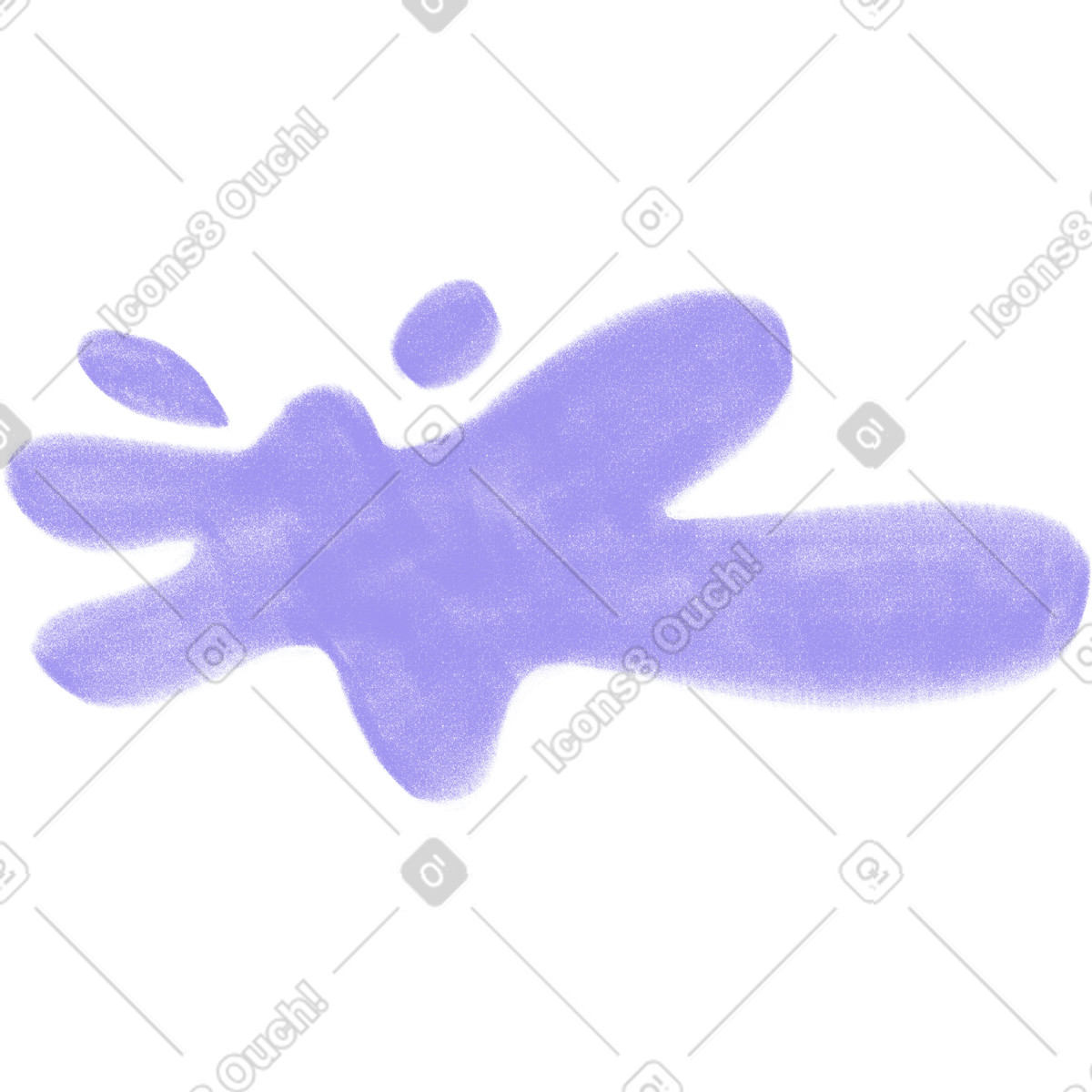 Ilustração de Purple blotch em no estilo Doodle para baixar em PNG, SVG