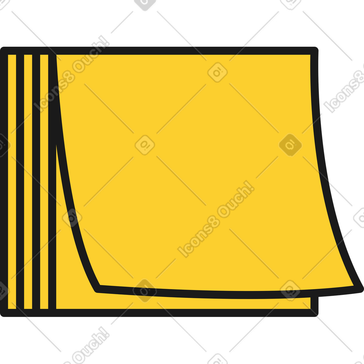 Sticker note illustration in Taxi style download in PNG, SVG