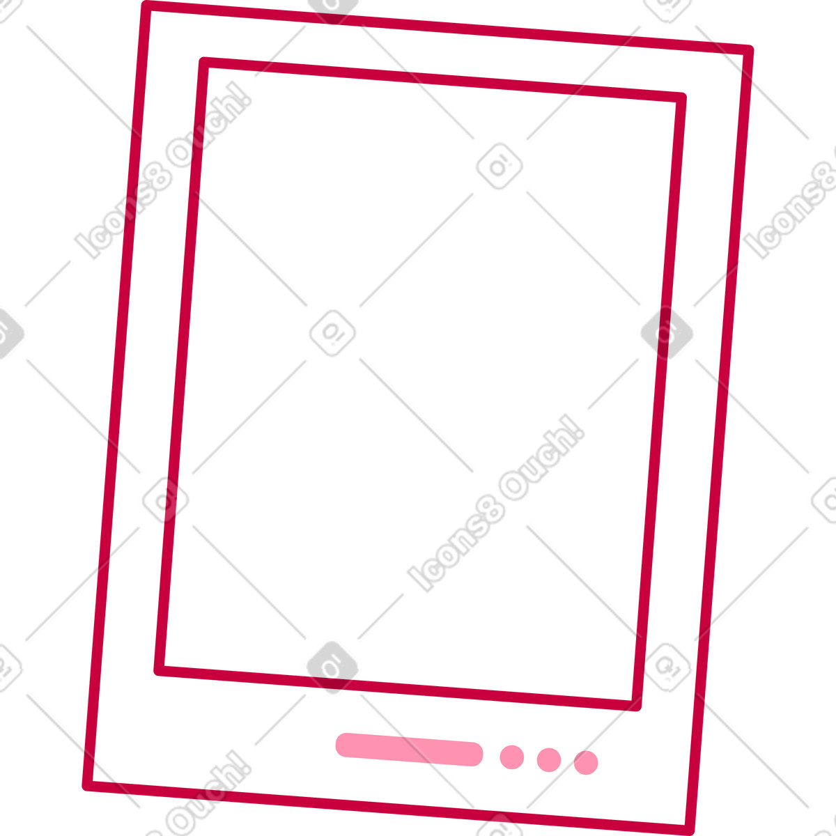 Photo frame illustration in PNG, SVG