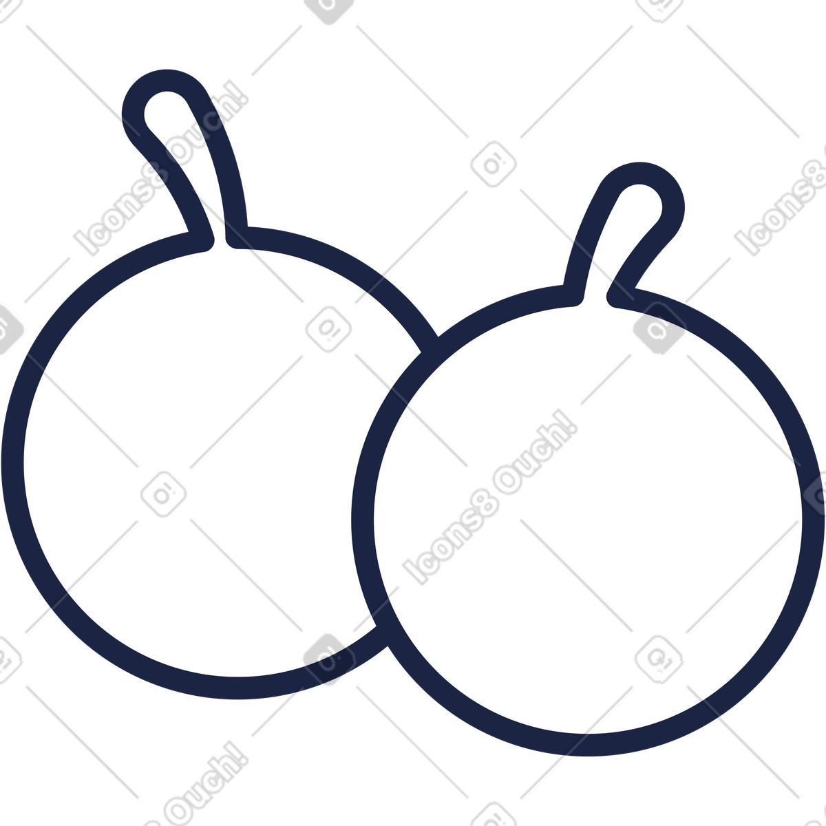 Apples illustration in Urban Line style download in PNG, SVG