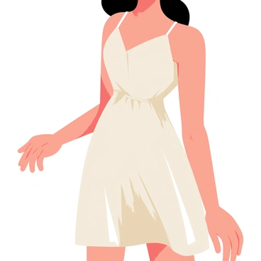 A close-up of a model in a flowing silk dress, showcasing the texture of the fabric as it catches the light.