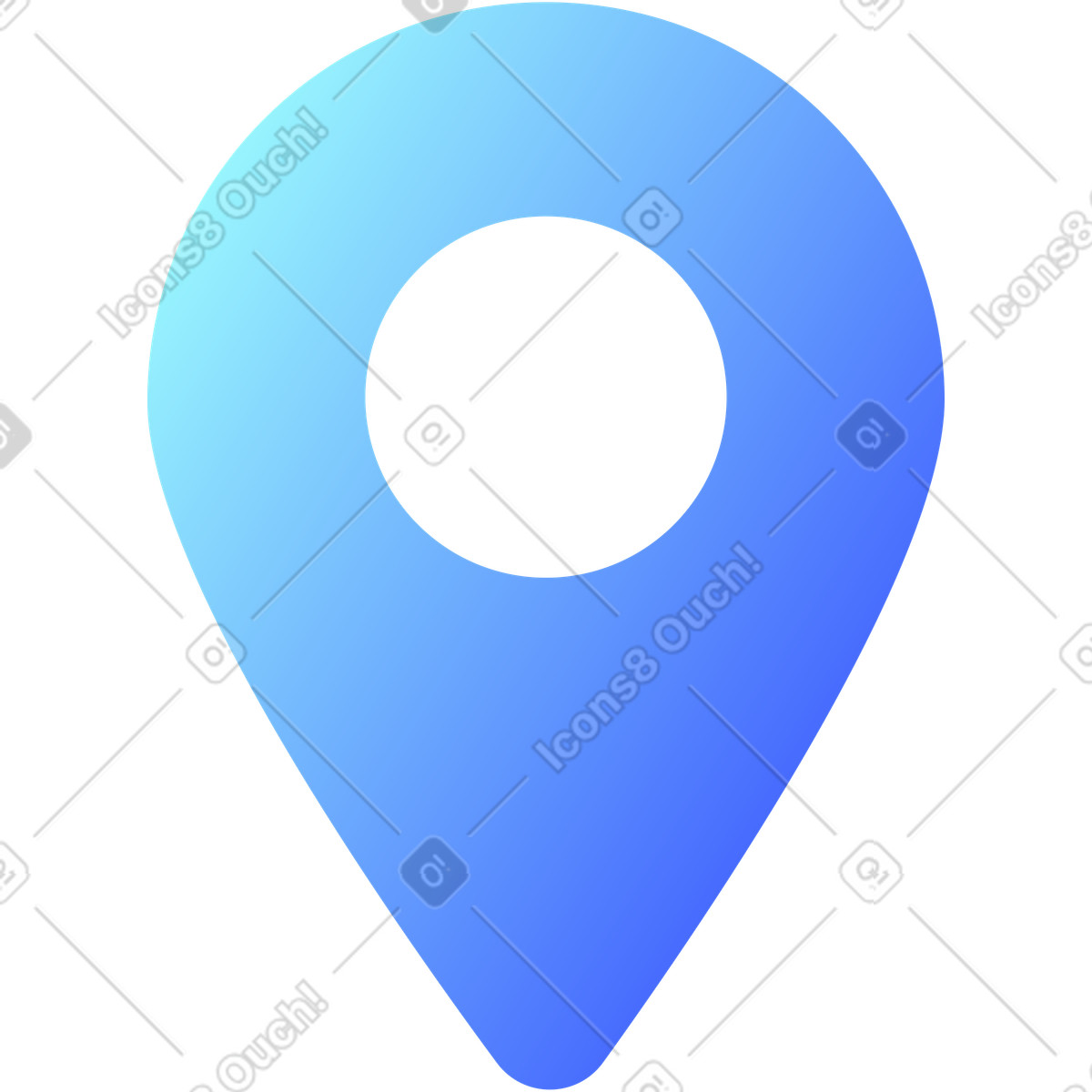 Ilustración Geoetiqueta de gradiente en estilo Azure a descargar en PNG y SVG