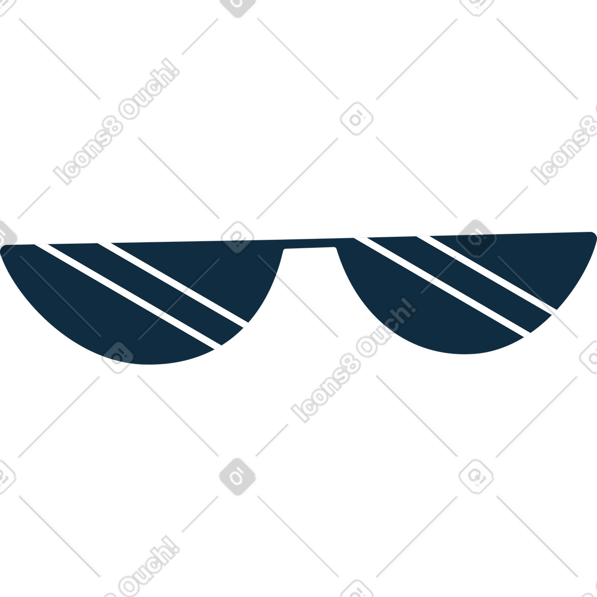 下载 Bubble gum 风格的 黑色太阳镜 插画，支持 PNG、SVG 格式