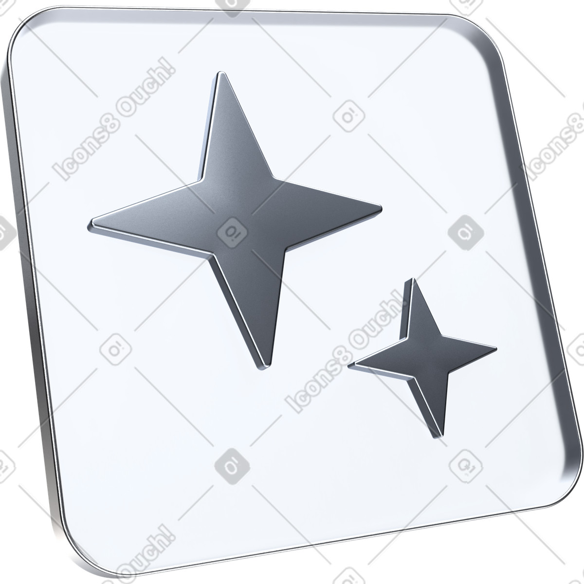 AI enhancement icon, artificial intelligence optimization, smart automation feature illustration in 3D Pro style download in PNG, SVG